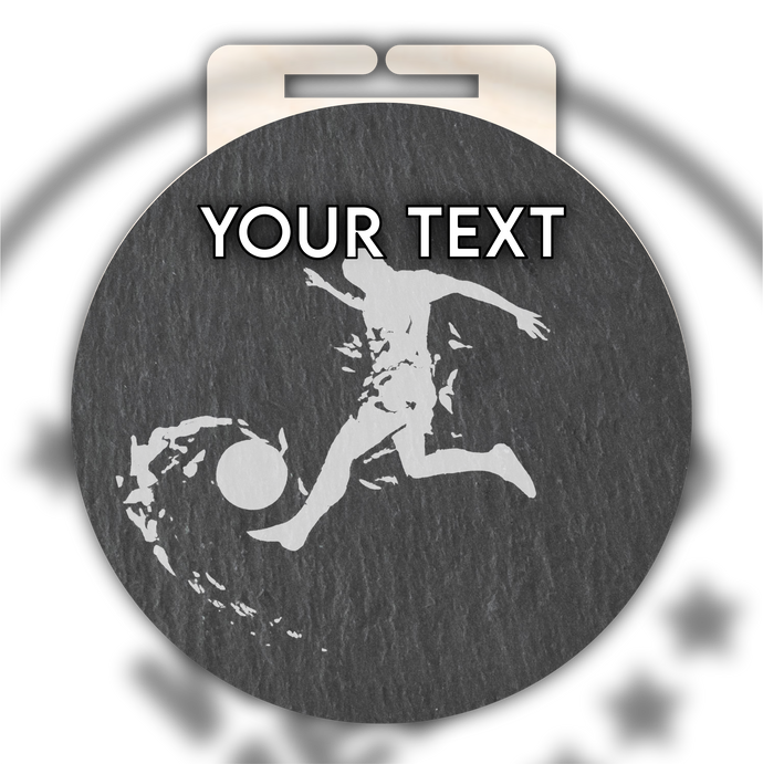 Slate Football Medal Type 3