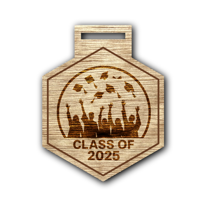 Hexagon Leavers Medal 100 Pack