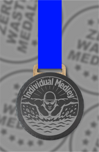 Load image into Gallery viewer, Slate Engraved Individual Medley Medal – 75mm Sustainable Design, Made in the UK
