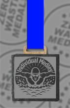 Load image into Gallery viewer, Slate Engraved Individual Medley Medal – 75mm Sustainable Design, Made in the UK
