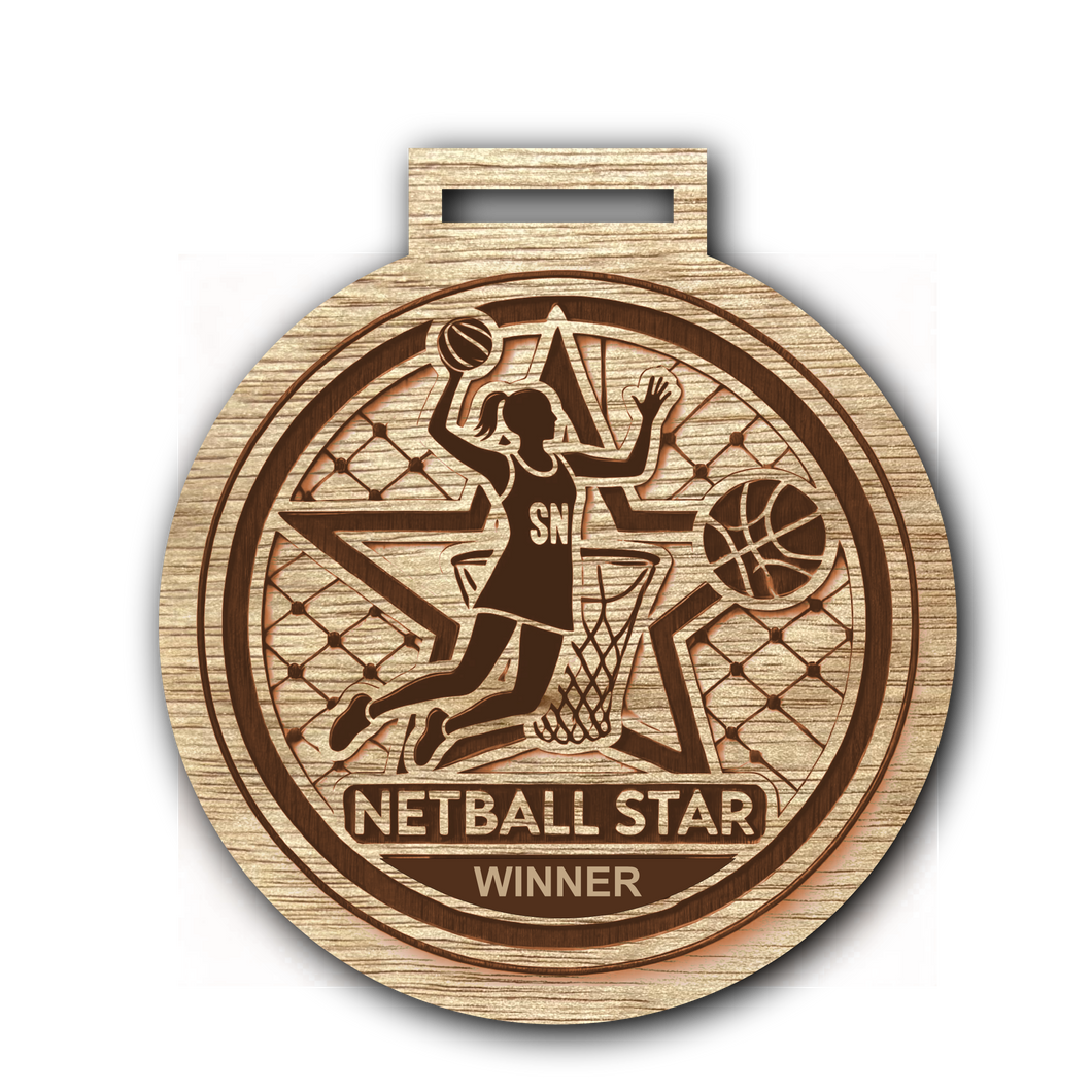 Netball Medal Type 2