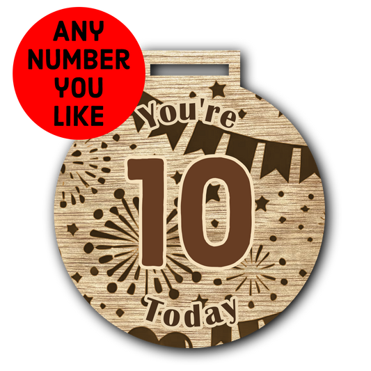 Birthday Medal 10cm