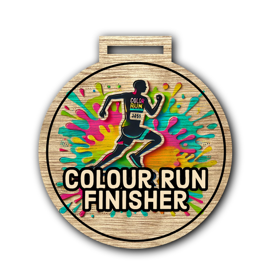 Colour Run Medal - Classic Round Finisher