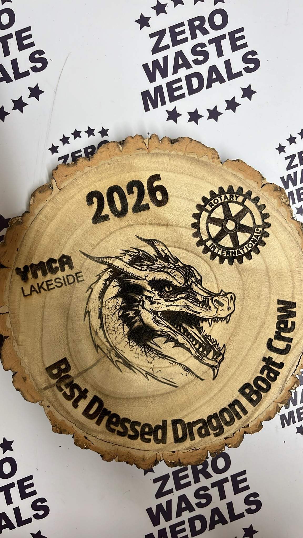 Chunky Log Slice Trophy (Medium 25-30 cm)