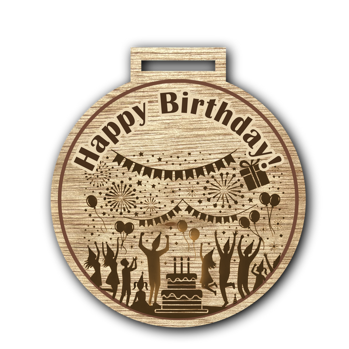 Party Birthday Medal 10cm