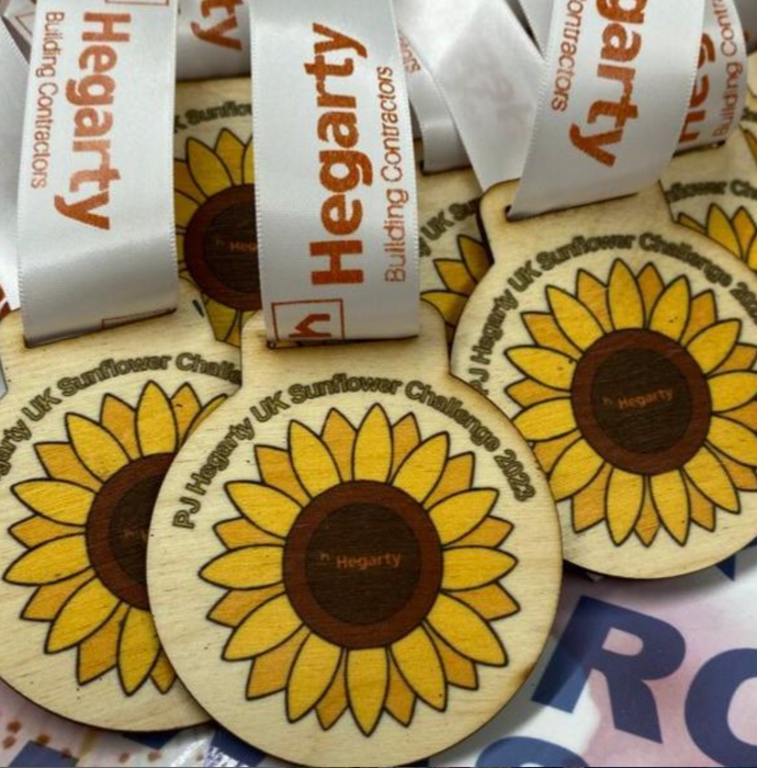 Custom Colour Printed Wooden Medal