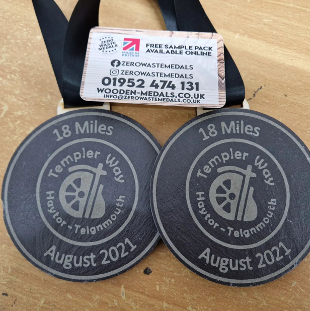 Custom Engraved Slate Medal