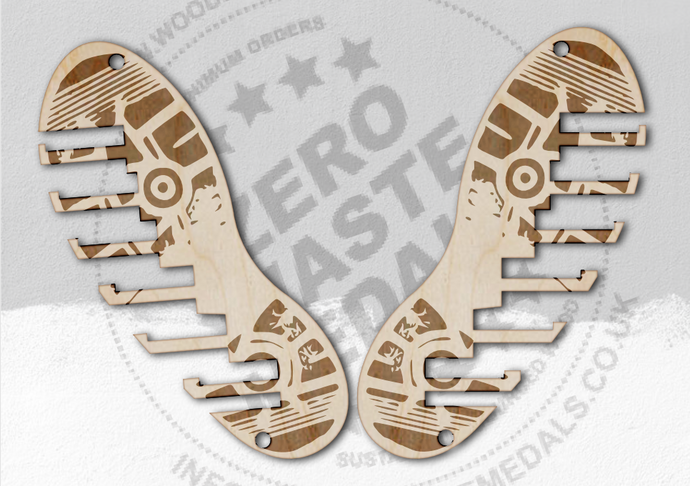 Footprint Shape Running Medal Hanger