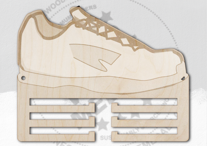 Running Shoe Shape Running Medal Hanger