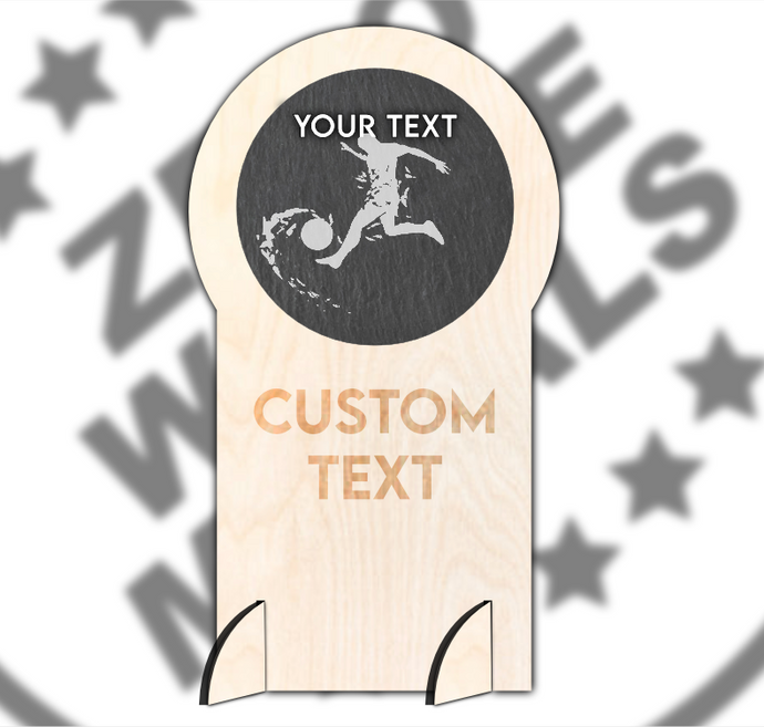 Wood and Slate Football Trophy Type 3