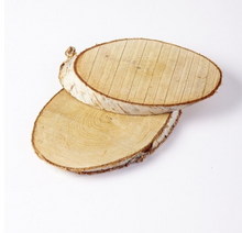 Load image into Gallery viewer, Birch Log Slice Trophy (Medium 16cm - 23cm)
