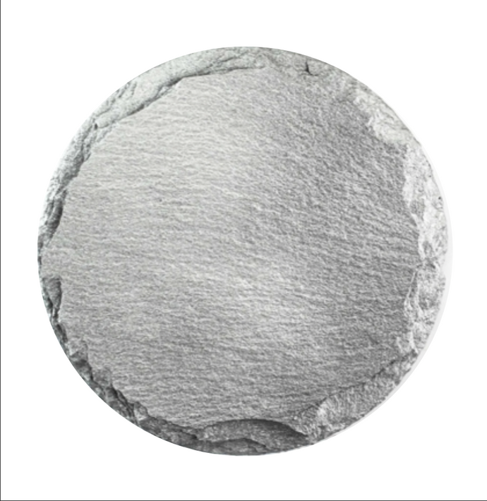 Silver Circular Premium Colour Slate Medal