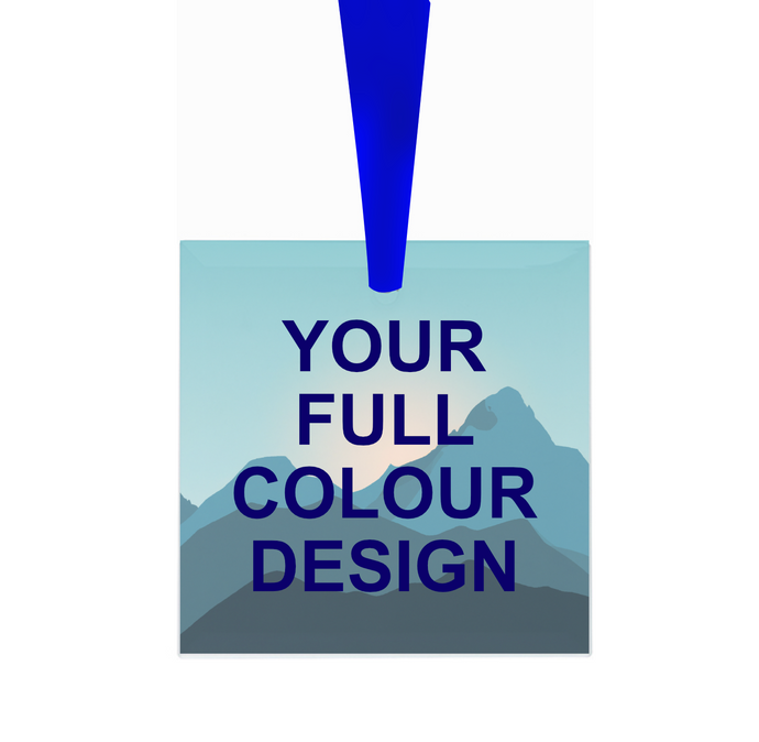 Square Full Colour Glass Medal