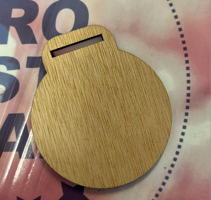 Pack of 10 x 65mm Second Chance Wooden Medal – Zero Waste Edition