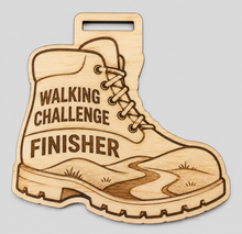 Load image into Gallery viewer, Walking Medal - Engraved Boot Design
