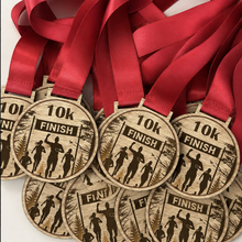 Load image into Gallery viewer, 10k Medal - Finish Line Design
