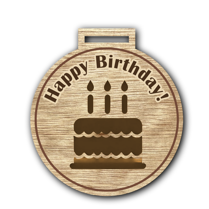 Cake Birthday Medal 10cm