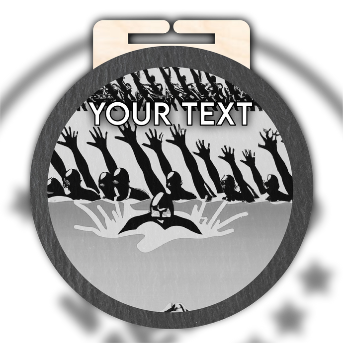 Slate Swimming Medal Type 1