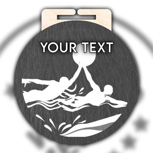Slate Swimming Medal Type 3