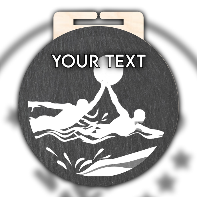 Slate Swimming Medal Type 3