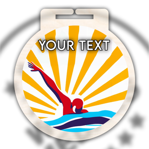 Wooden Colour Swimming Medal Type 2 From £1.25 each!