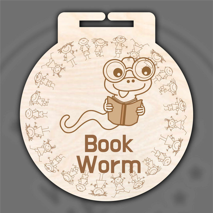 Book Worm Medal x 10,20,50 and 100 pack