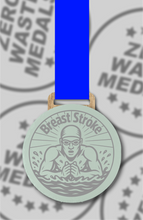 Load image into Gallery viewer, Slate Engraved Individual Breaststroke Swimming Medal – 75mm Sustainable Design, Made in the UK

