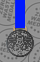 Load image into Gallery viewer, Slate Engraved Individual Breaststroke Swimming Medal – 75mm Sustainable Design, Made in the UK
