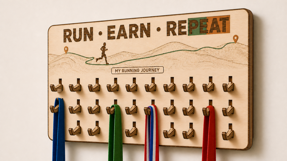 Run Earn Repeat  - Medal Hanger
