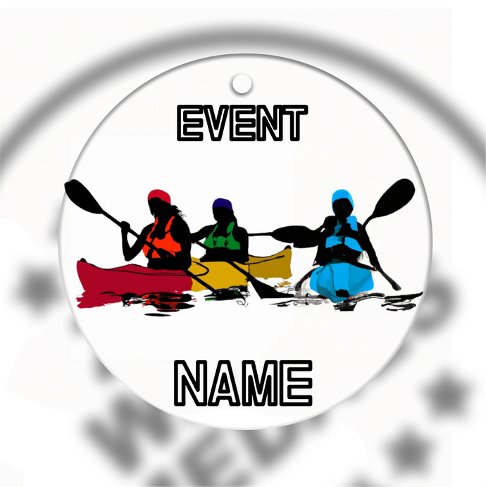 Ceramic Kayaking Medal Type 1