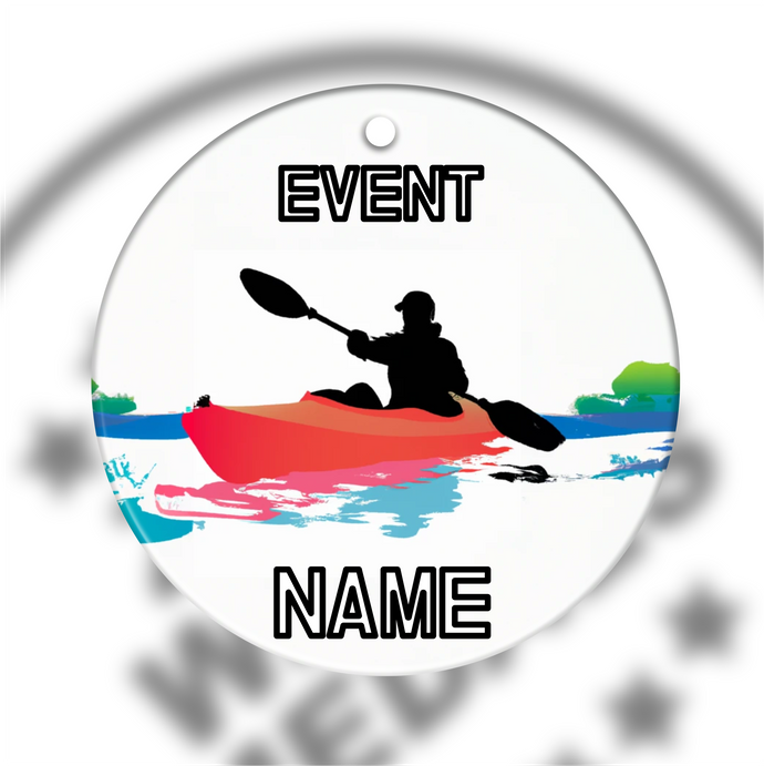 Ceramic Kayaking Medal Type 2