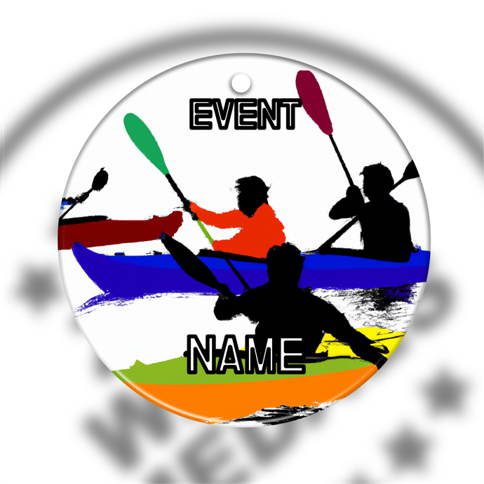 Ceramic Kayaking Medal Type 3
